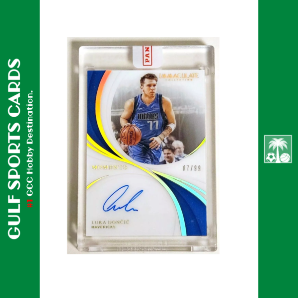 2018-19 Panini Immaculate Luka Doncic #7/99 RC Auto Moments Front