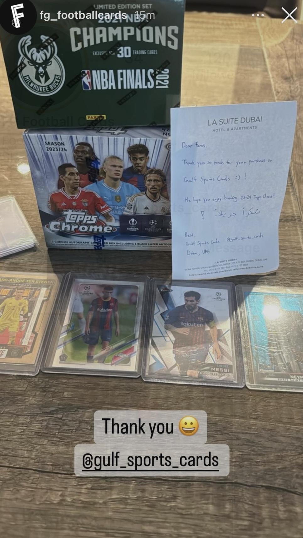 Gulf Sports Cards Customer Testimonial 2