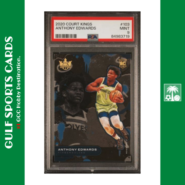 2020 Court Kings Anthony Edwards RC PSA 9 Front