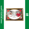 2023 Futera Martin Odegaard Michael Laudrup 10/11 Gold Frame Dual Relic Jersey # Front