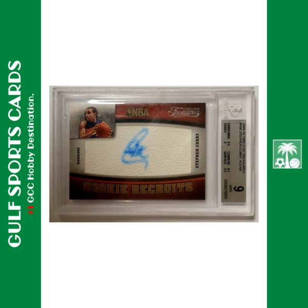 2009 Panini Timeless Treasures Stephen Curry RC Auto /299 On Card BGS 9 AUTO 10 Front