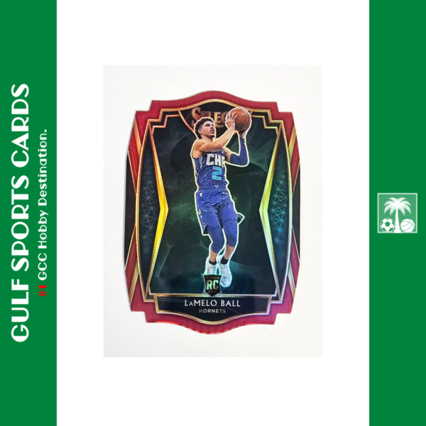 2020-21 Panini Select Lamelo Ball RC /175 Maroon Prizm Die Cut Rookie Front