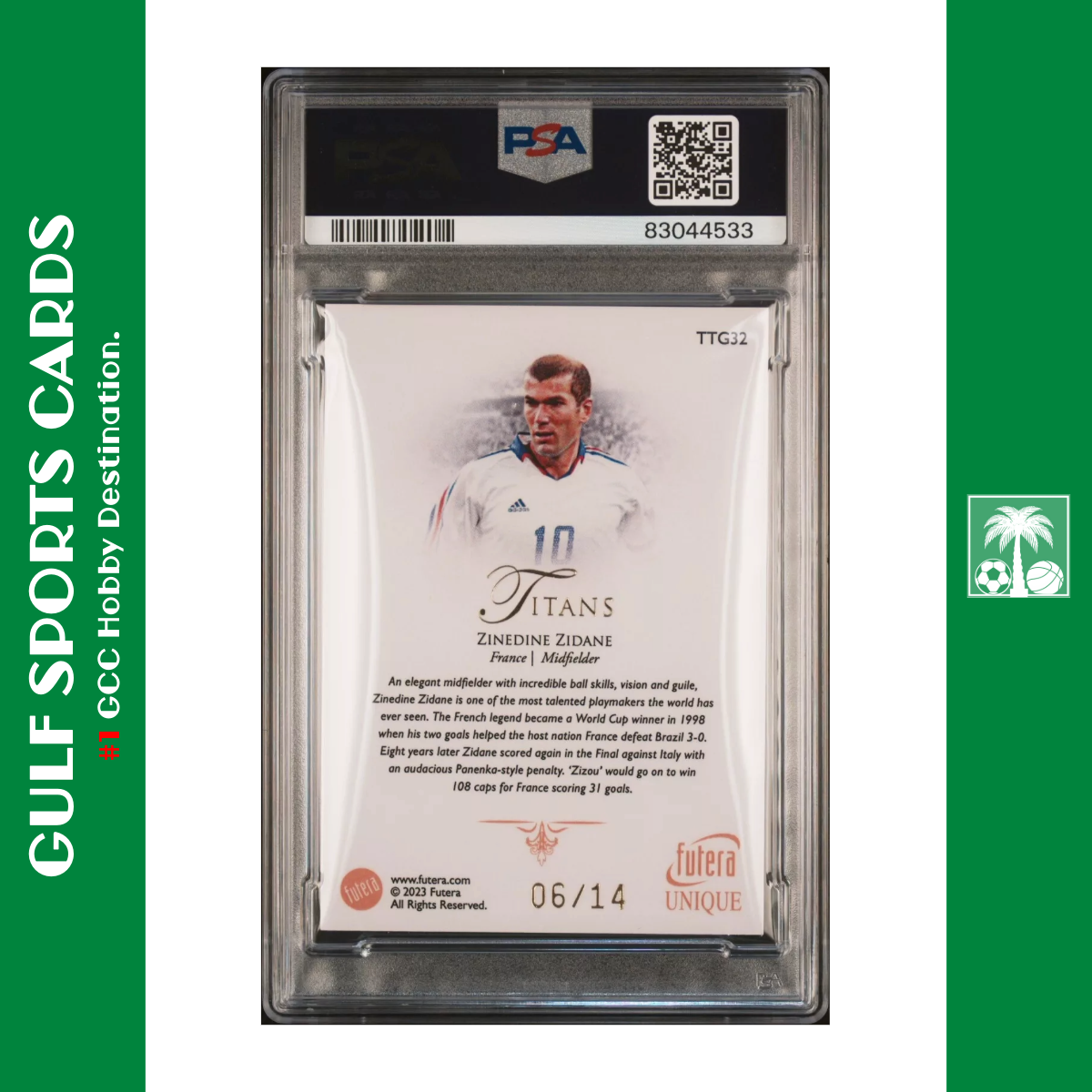 2024-25 Topps UEFA Reverence ZINÉDINE ZIDANE Crowned Legends Auto /25