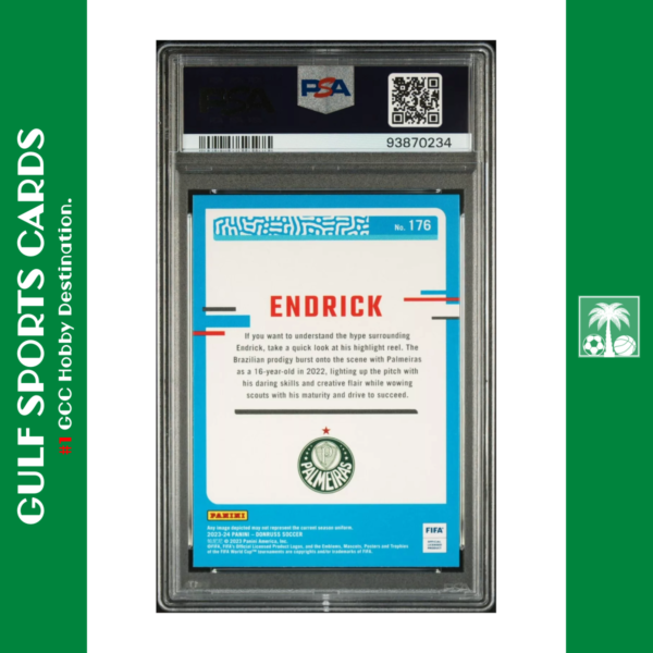 23-24 Donruss FIFA Endrick RC CUBIC Palmeiras Back