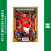 2023 Panini Score FIFA Bruno Fernandes /10 Gold Swirl Front