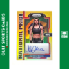 2022 Panini Prizm UFC Mackenzie Dern Auto /10 Gold Prizm National Pride Brazil Front