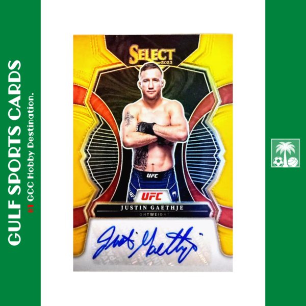 2023 Panini Select UFC Justin Gaethje Auto Front