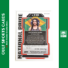 2022 Panini Prizm UFC Mackenzie Dern Auto /10 Gold Prizm National Pride Brazil Back