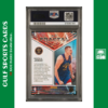 2023 Panini Prizm Nikola Jokic /10 Gold Prizm Fractal Nuggets #7 PSA 10 GEM MINT Back