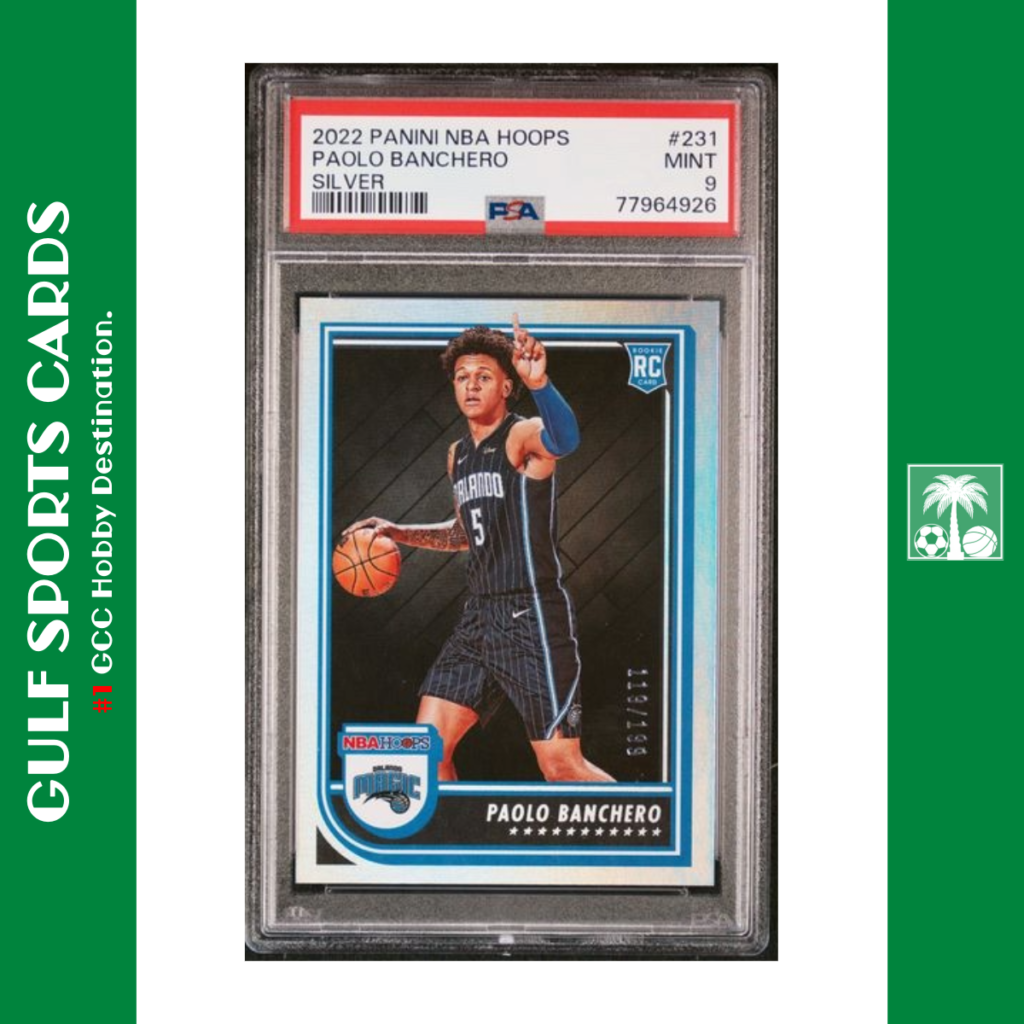 2022 Panini NBA Hoops Paolo Banchero Silver /199 RC PSA 9 Front