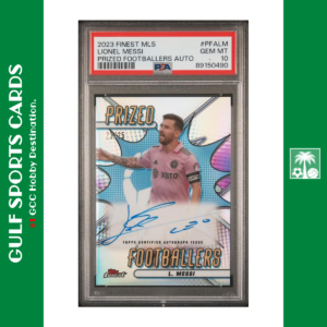 2023 Topps Finest MLS Lionel Messi Auto /25 Prized Footballers PSA 10 POP 1 Front