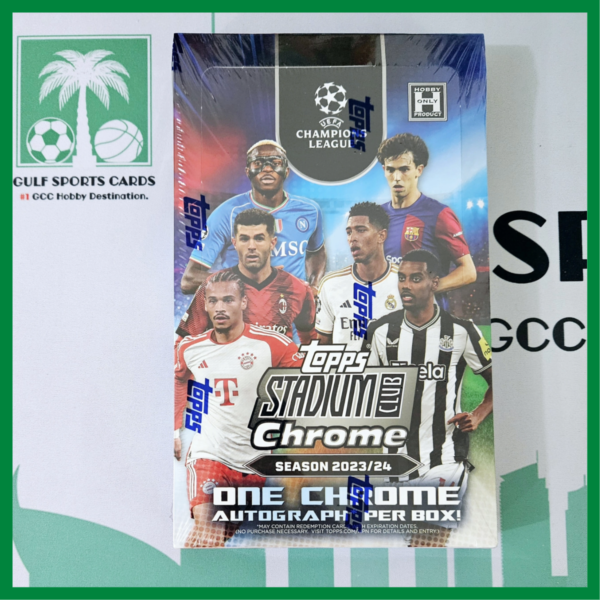 2023-24 Topps Stadium Club UEFA Chrome Hobby Box